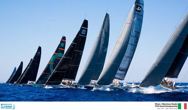 Fleet on the starting line - 2014 Audi TP52 World Championship © Martinez Studio/52 Super Series